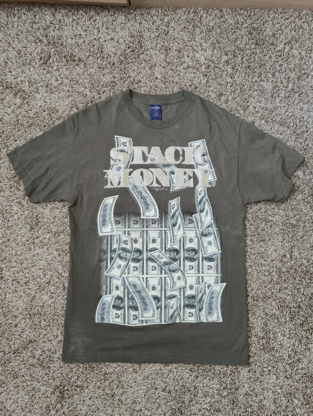 Vintage Ruff Ryders Shirt 'Stack Money' Large - Picture 3 of 10